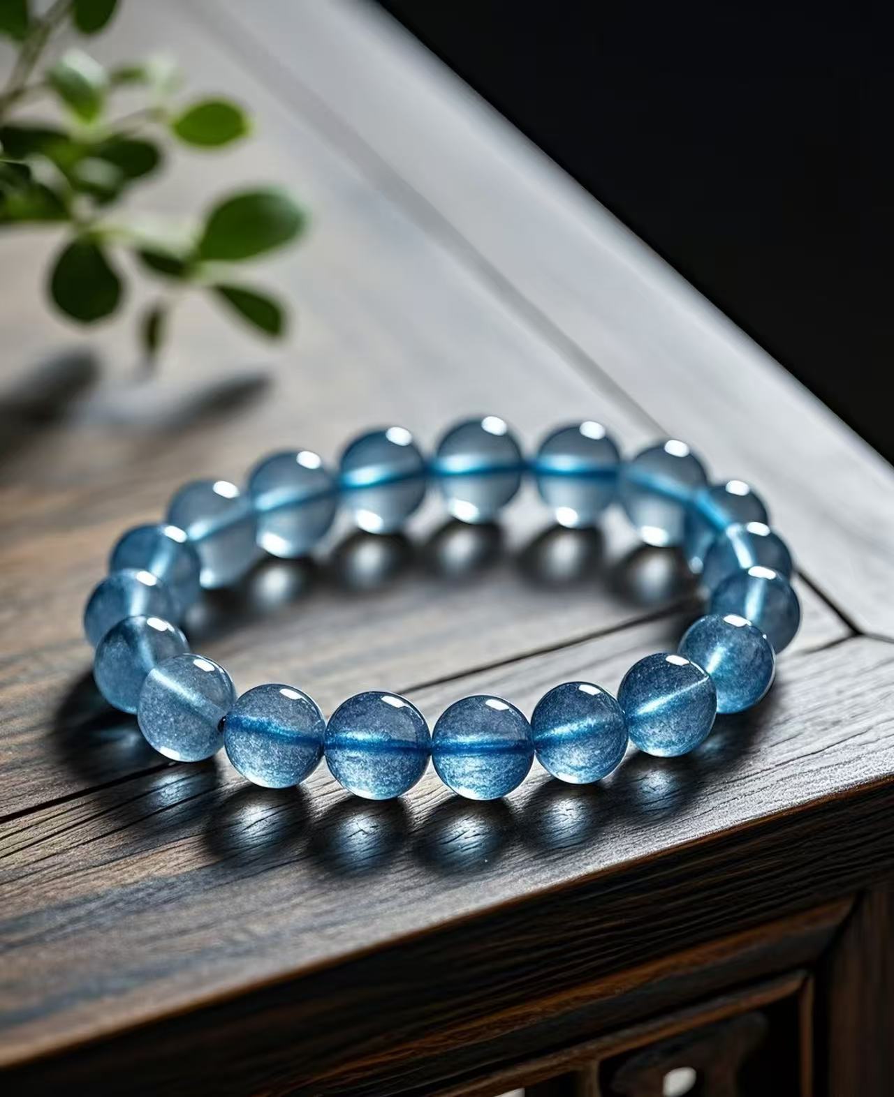 Ice "Water" Element Crystal Bracelet